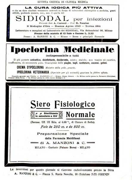 Rivista critica di clinica medica