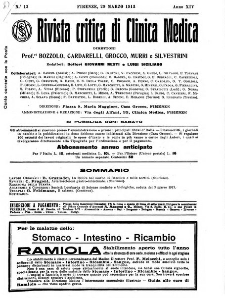 Rivista critica di clinica medica