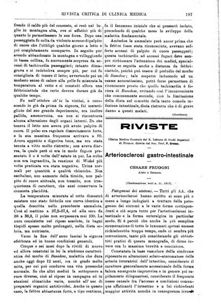 Rivista critica di clinica medica