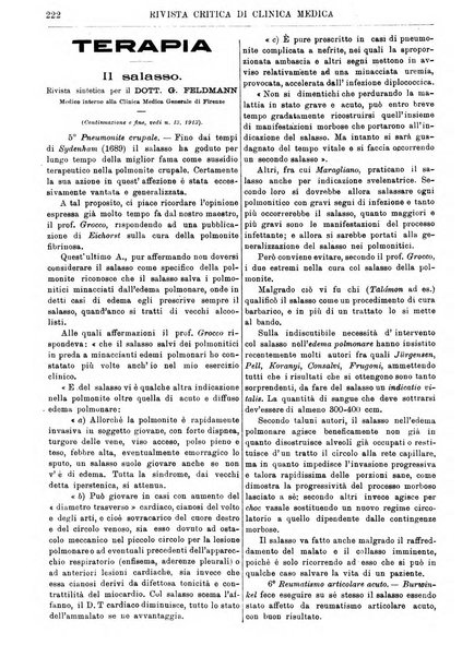 Rivista critica di clinica medica