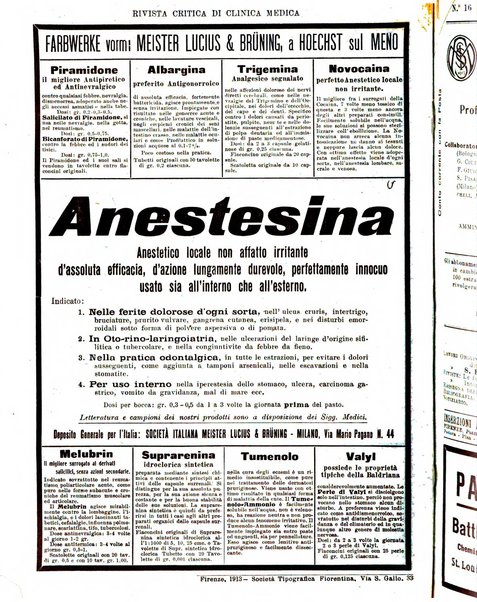 Rivista critica di clinica medica