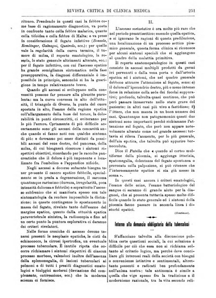 Rivista critica di clinica medica