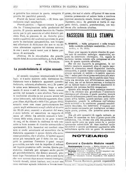 Rivista critica di clinica medica