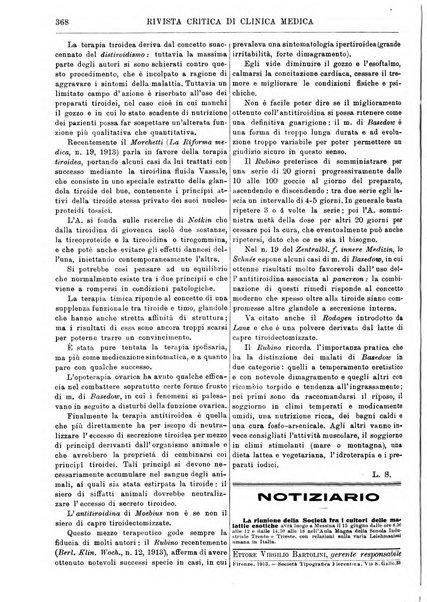 Rivista critica di clinica medica