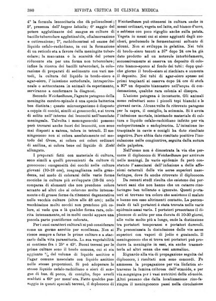 Rivista critica di clinica medica