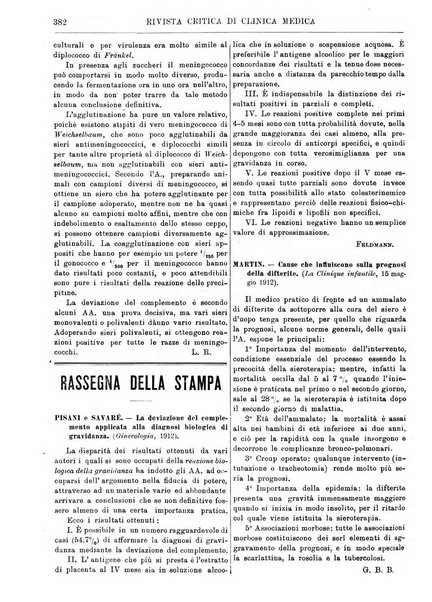 Rivista critica di clinica medica