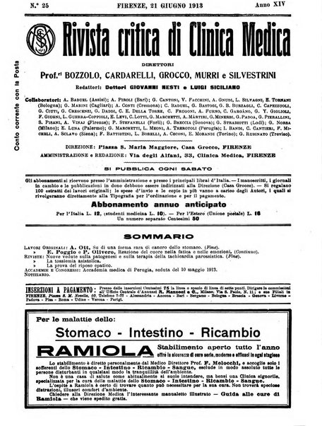 Rivista critica di clinica medica