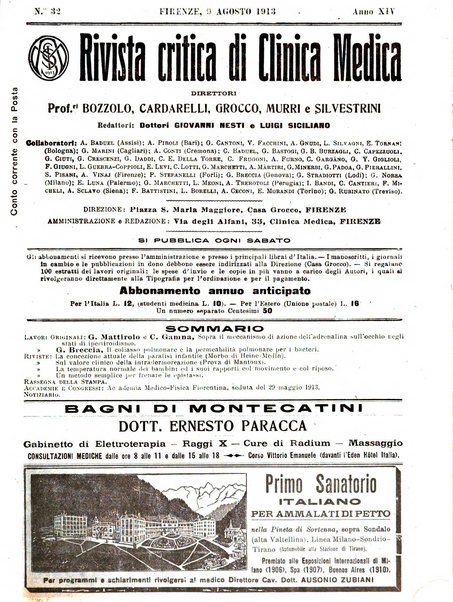 Rivista critica di clinica medica