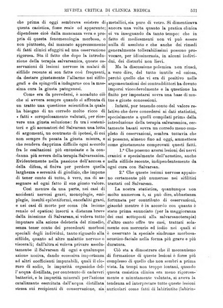 Rivista critica di clinica medica