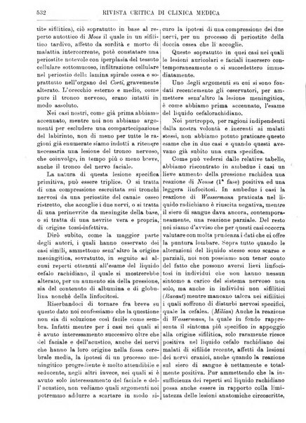 Rivista critica di clinica medica