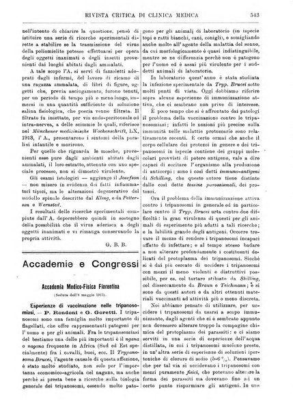 Rivista critica di clinica medica