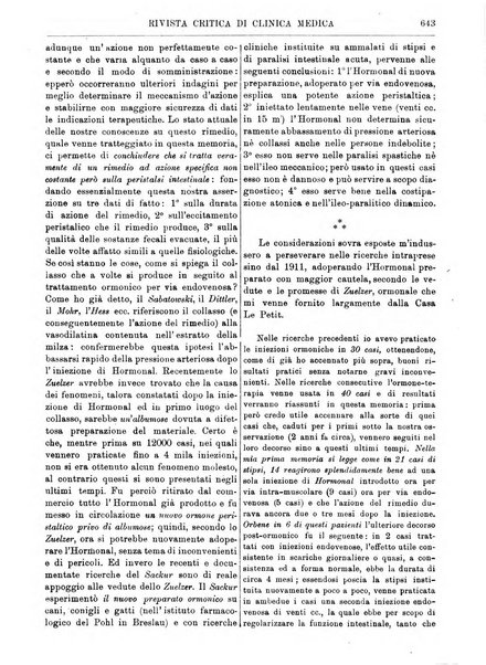 Rivista critica di clinica medica