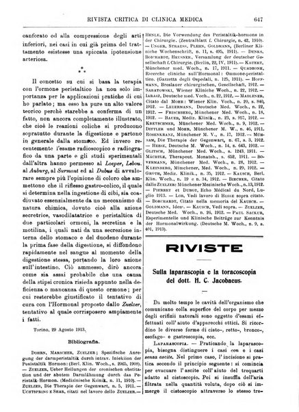 Rivista critica di clinica medica