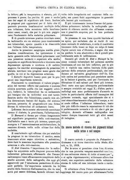 Rivista critica di clinica medica