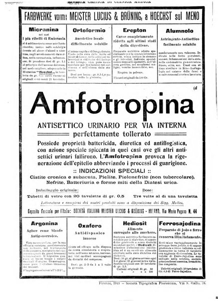 Rivista critica di clinica medica