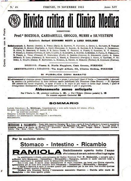 Rivista critica di clinica medica