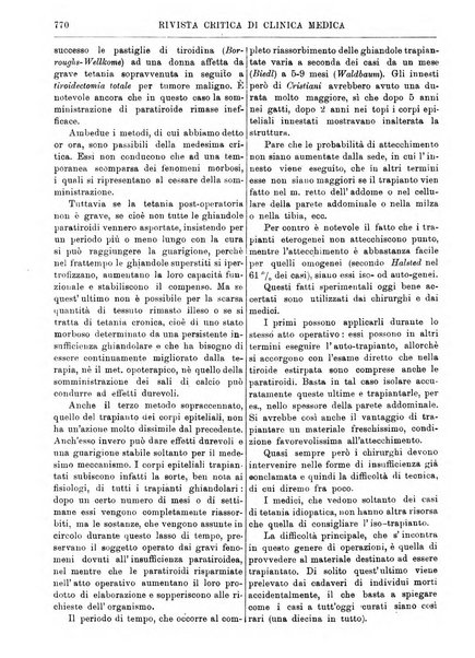 Rivista critica di clinica medica