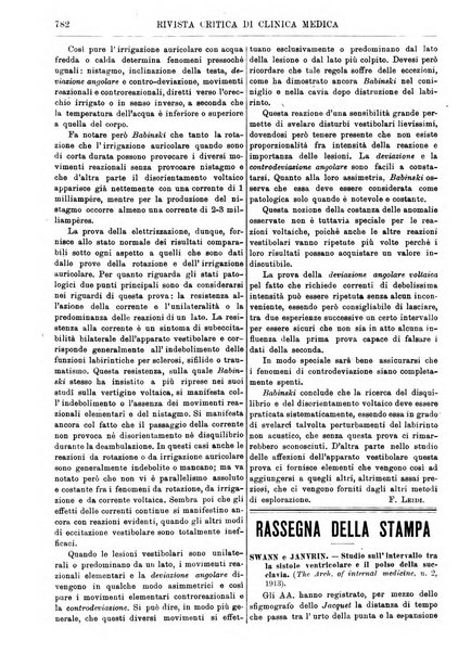 Rivista critica di clinica medica