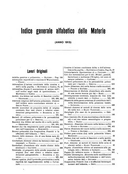 Rivista critica di clinica medica