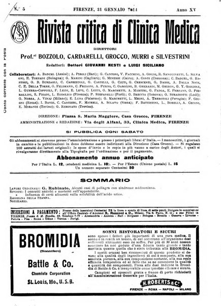 Rivista critica di clinica medica