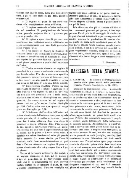 Rivista critica di clinica medica