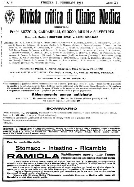 Rivista critica di clinica medica