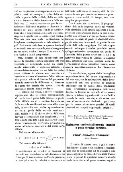 Rivista critica di clinica medica