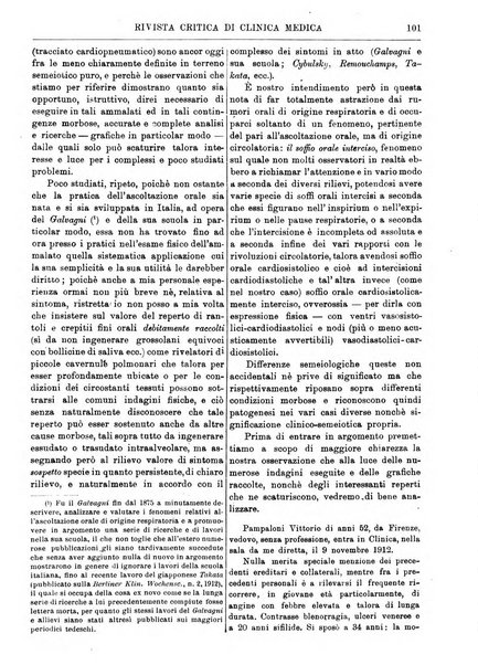 Rivista critica di clinica medica