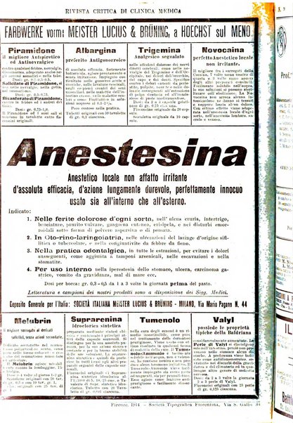 Rivista critica di clinica medica