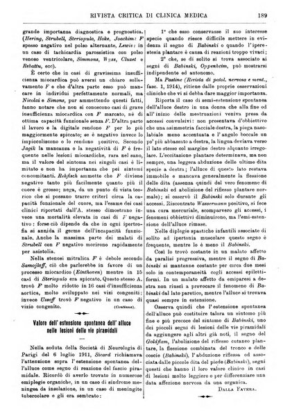 Rivista critica di clinica medica