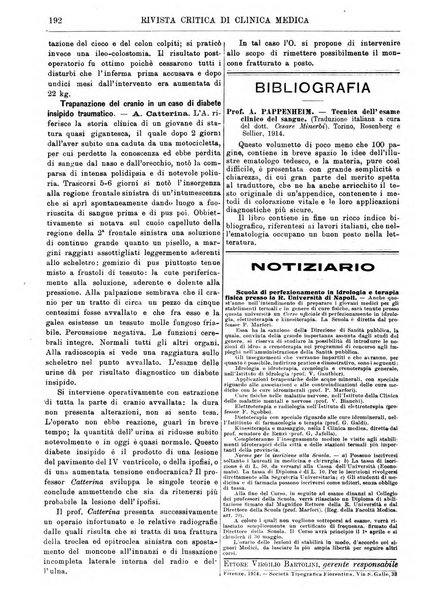 Rivista critica di clinica medica