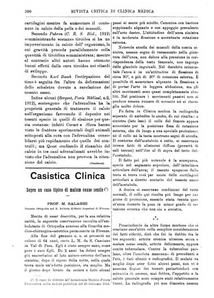 Rivista critica di clinica medica