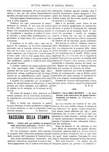 Rivista critica di clinica medica