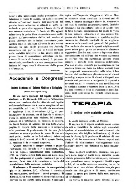 Rivista critica di clinica medica