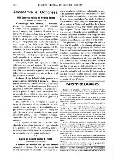 Rivista critica di clinica medica