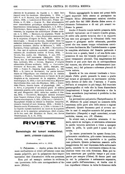 Rivista critica di clinica medica