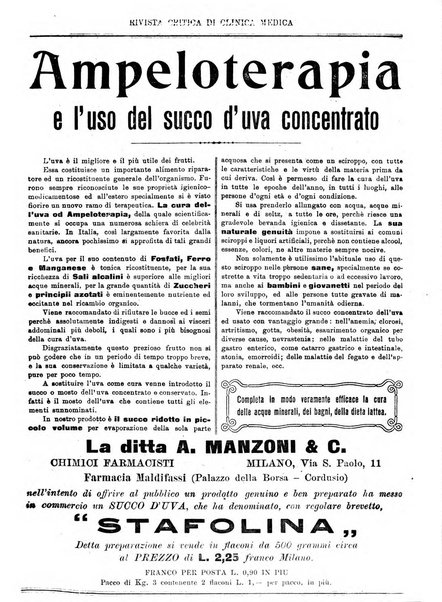 Rivista critica di clinica medica