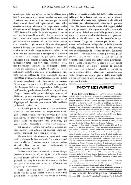 Rivista critica di clinica medica