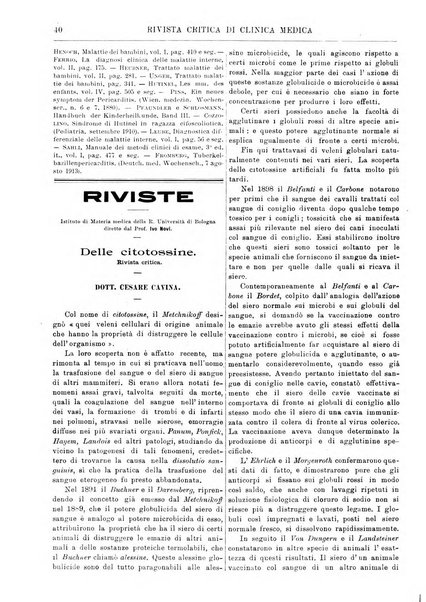 Rivista critica di clinica medica