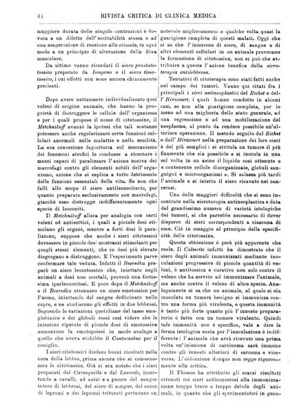 Rivista critica di clinica medica