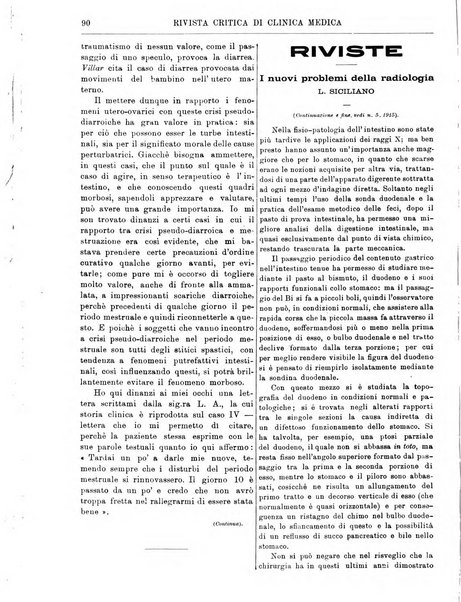 Rivista critica di clinica medica