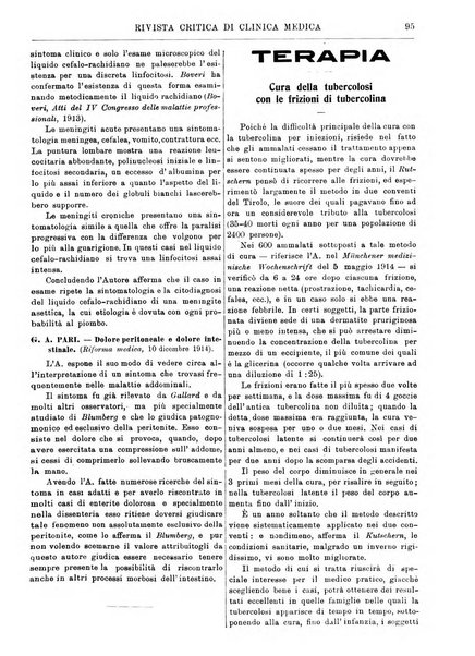 Rivista critica di clinica medica