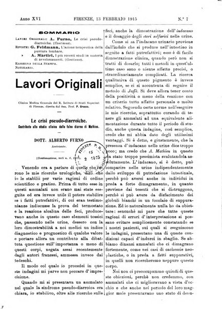 Rivista critica di clinica medica