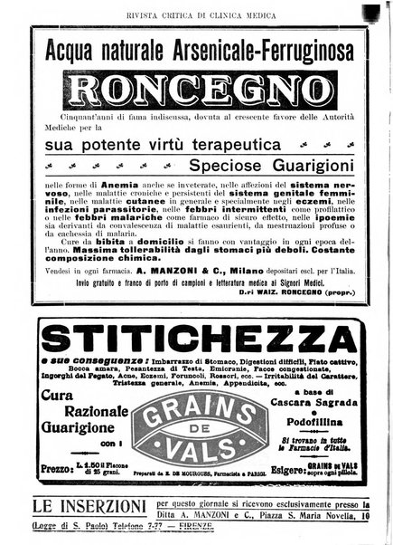 Rivista critica di clinica medica