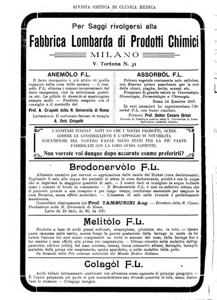 Rivista critica di clinica medica