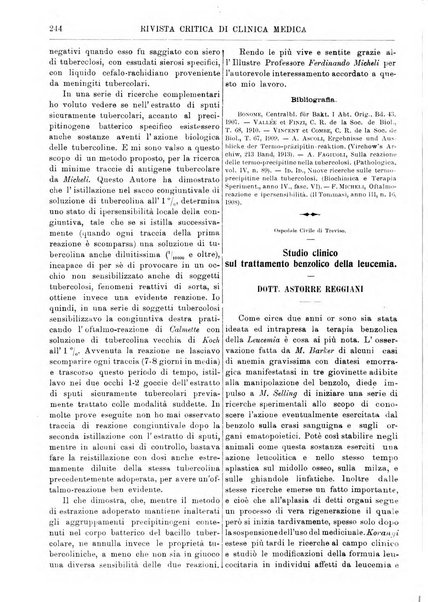 Rivista critica di clinica medica