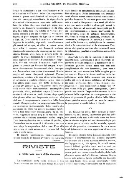 Rivista critica di clinica medica