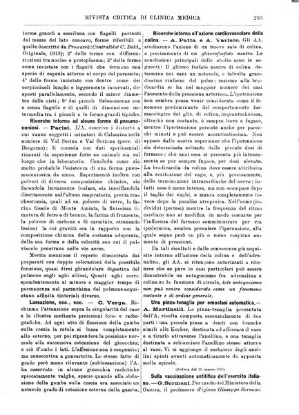 Rivista critica di clinica medica