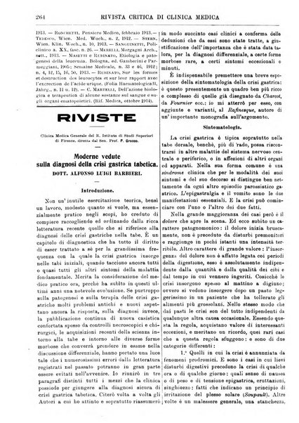 Rivista critica di clinica medica