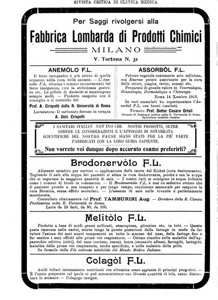 Rivista critica di clinica medica